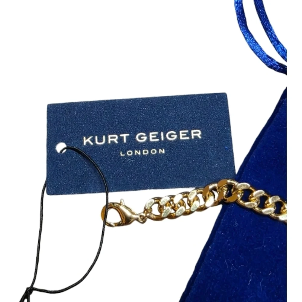 Kurt Geiger Gold Tone Bracelet with Eagle Head Charm NWT - Picture 4 of 4